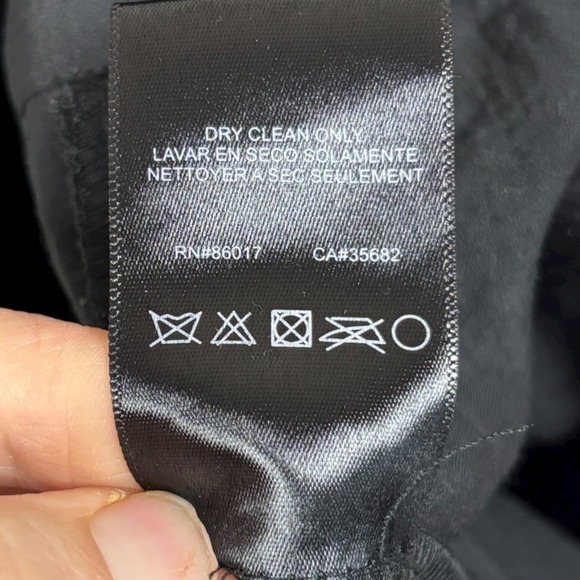 BEBE Black Satin Utility Jumpsuit Sz S Mock Neck Zip Tapered Leg Belted Y2K Goth - Picture 5 of 15